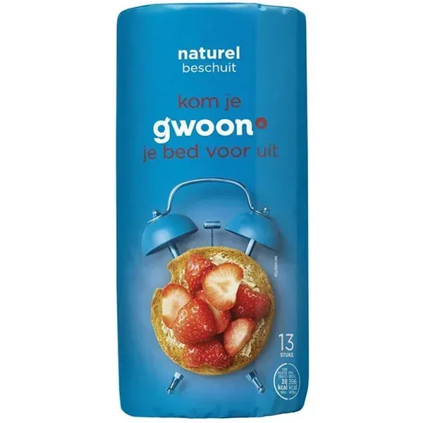 Gwoon Beschuit Naturel 125G