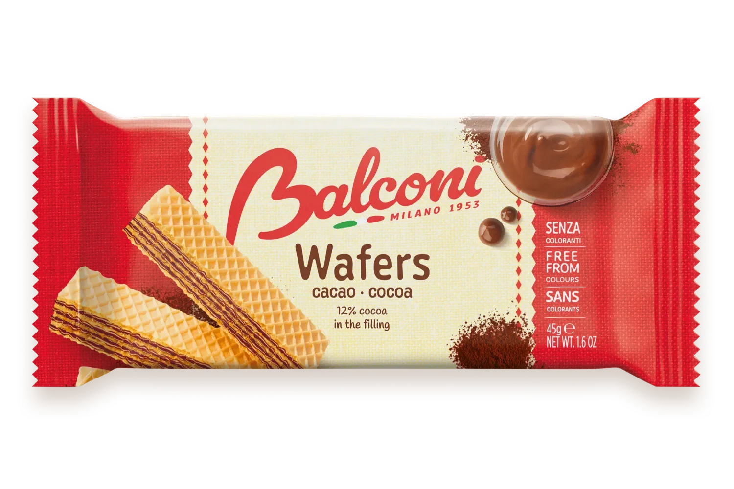 Balconi Wafers Cacao 5PACK